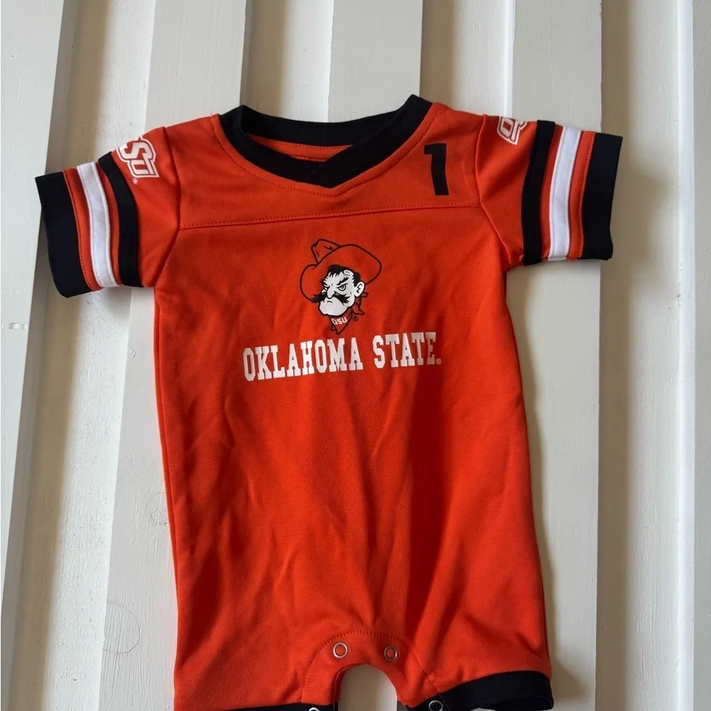 Colosseum Oklahoma State Kids Bodysuit - Orange and Black - Picture 1 of 3